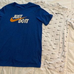 2 Nike T shirts. Boys XL